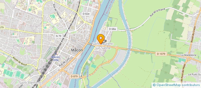 localisation de l'entreprise MONSIEUR CHRISTOPHE ANGELINI  SAINT-LAURENT-SUR-SAONE