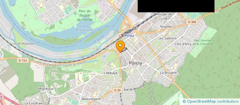 localisation de l'entreprise MONSIEUR CHRISTOPHE ANGEVIN à POISSY