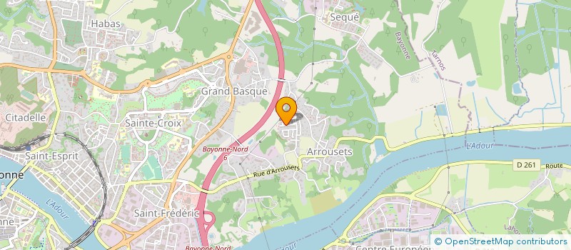 localisation de l'entreprise MONSIEUR CHRISTOPHE ANTRAYGUES  BAYONNE