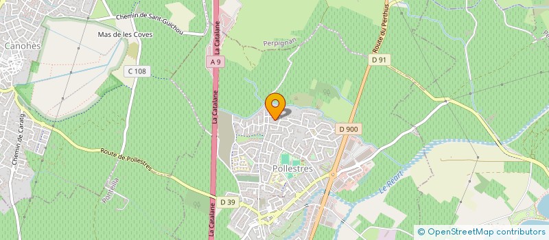 localisation de l'entreprise MONSIEUR CHRISTOPHE ARASSE  POLLESTRES