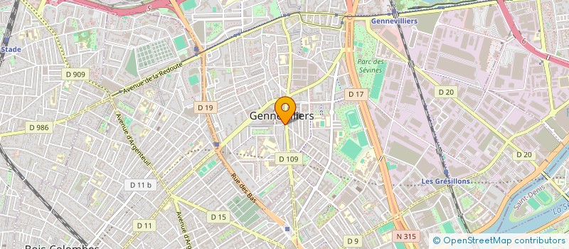 localisation de l'entreprise MONSIEUR CHRISTOPHE ARDON  GENNEVILLIERS