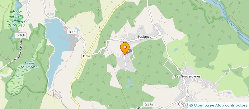 localisation de l'entreprise MONSIEUR CHRISTOPHE ARGOUD  CREYS-MEPIEU