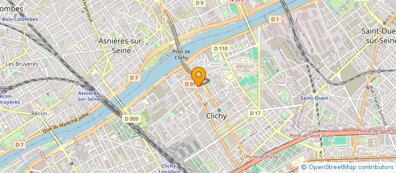 localisation de l'entreprise MONSIEUR CHRISTOPHE ARMAND à CLICHY