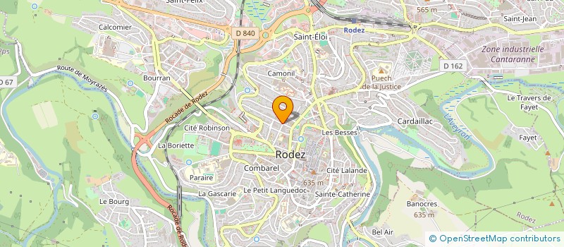 localisation de l'entreprise MONSIEUR CHRISTOPHE ARNAL  RODEZ