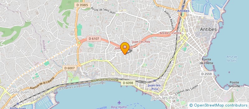 localisation de l'entreprise MONSIEUR CHRISTOPHE ARNOUX à ANTIBES