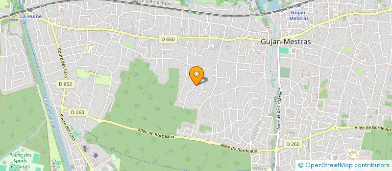 localisation de l'entreprise MONSIEUR CHRISTOPHE ARROUDJ  GUJAN-MESTRAS