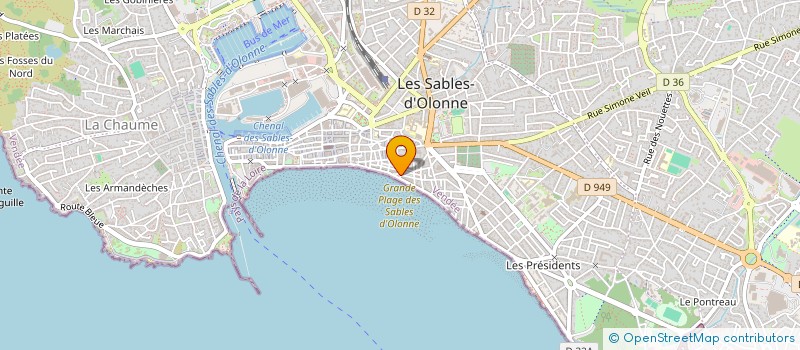 localisation de l'entreprise MONSIEUR CHRISTOPHE ARSEAN à LES SABLES D'OLONNE