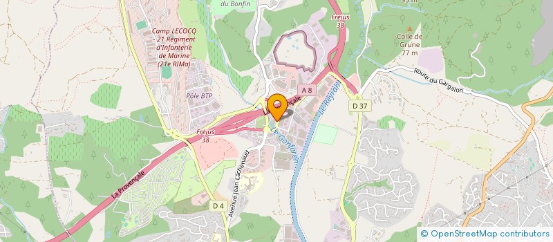 localisation de l'entreprise MONSIEUR CHRISTOPHE ARTAUD à FREJUS