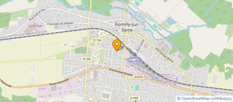 localisation de l'entreprise MONSIEUR CHRISTOPHE AUBERT  ROMILLY-SUR-SEINE