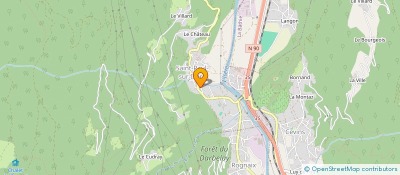 localisation de l'entreprise MONSIEUR CHRISTOPHE AUBERTIN  SAINT-PAUL-SUR-ISERE