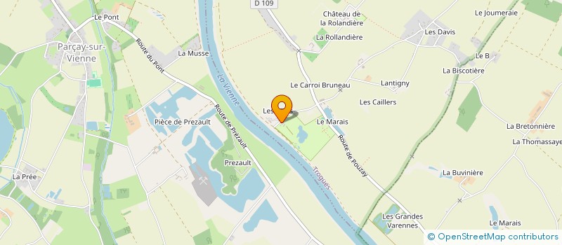 localisation de l'entreprise MONSIEUR CHRISTOPHE AUBIN  TROGUES