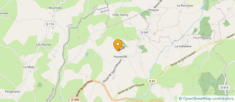 localisation de l'entreprise MONSIEUR CHRISTOPHE AUDOUARD  HAUTE-RIVOIRE