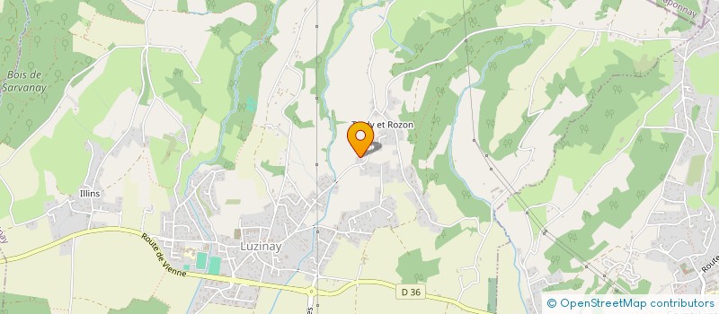 localisation de l'entreprise MONSIEUR CHRISTOPHE AUGIER  LUZINAY