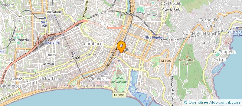 localisation de l'entreprise MONSIEUR CHRISTOPHE AUSELLO à NICE