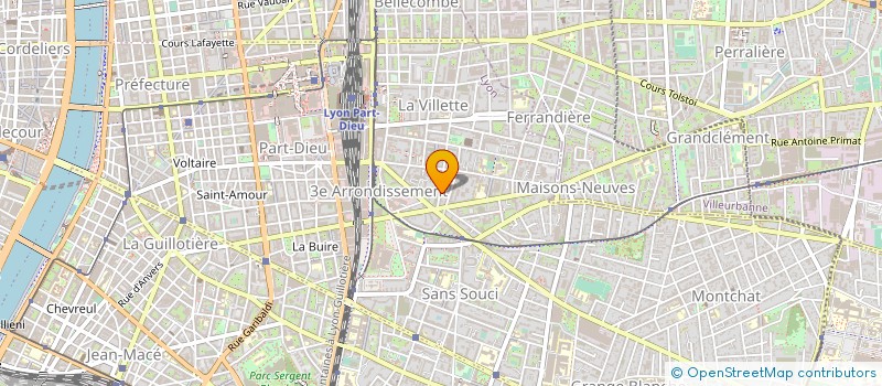 localisation de l'entreprise MONSIEUR CHRISTOPHE AUSSOLEIL  LYON