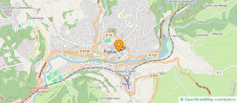 localisation de l'entreprise MONSIEUR CHRISTOPHE AUTIN à FIGEAC