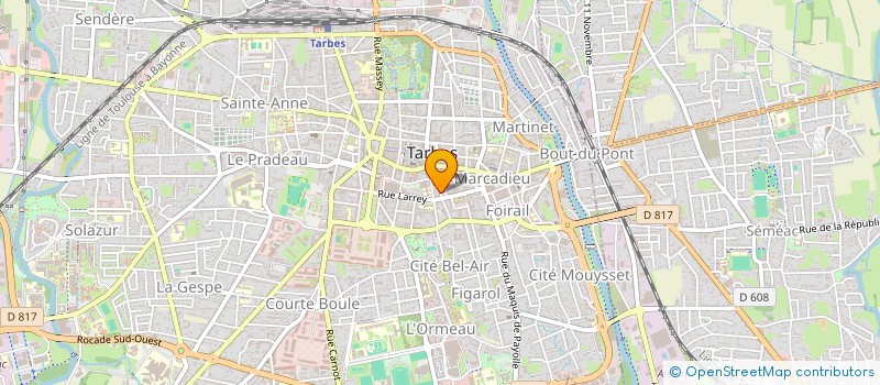 localisation de l'entreprise MONSIEUR CHRISTOPHE AUZERIC  TARBES