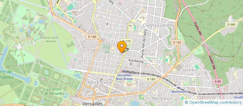 localisation de l'entreprise MONSIEUR CHRISTOPHE AVENEL à VERSAILLES