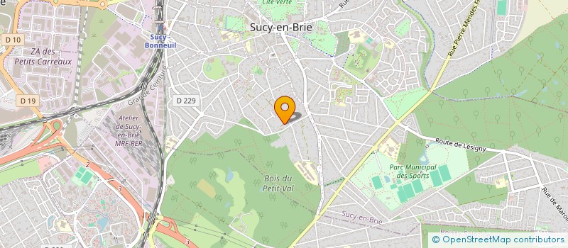 localisation de l'entreprise MONSIEUR CHRISTOPHE AYELOU à SUCY-EN-BRIE