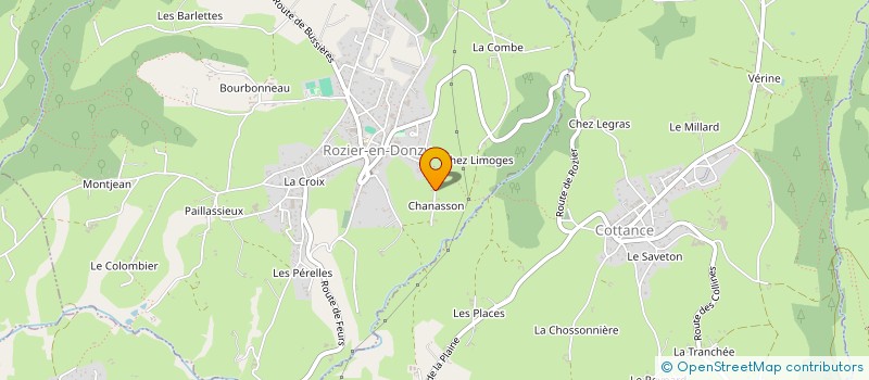 localisation de l'entreprise MONSIEUR CHRISTOPHE BABEL  ROZIER-EN-DONZY