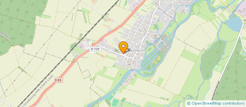 localisation de l'entreprise MONSIEUR CHRISTOPHE BADACHE  HUTTENHEIM