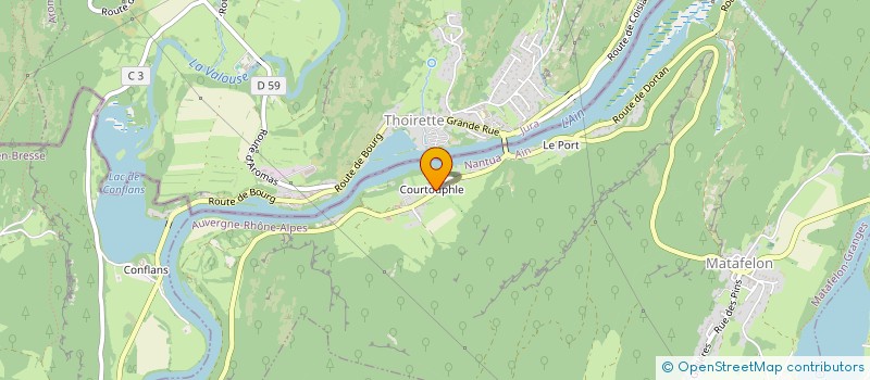 localisation de l'entreprise MONSIEUR CHRISTOPHE BADAUT  MATAFELON-GRANGES