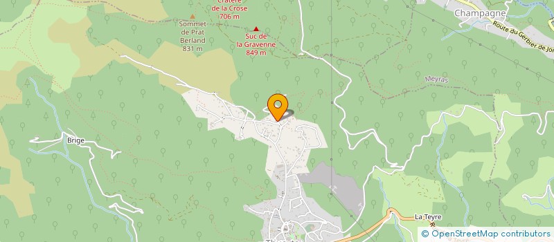 localisation de l'entreprise MONSIEUR CHRISTOPHE BADEL  THUEYTS