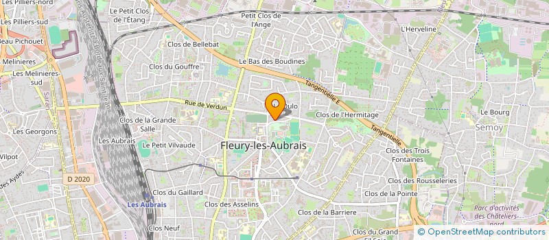 localisation de l'entreprise MONSIEUR CHRISTOPHE BADIN à FLEURY-LES-AUBRAIS