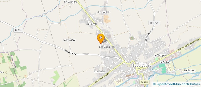 localisation de l'entreprise MONSIEUR CHRISTOPHE BAGES-LIMOGES à BEAUREPAIRE