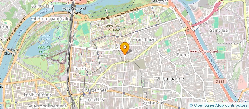 localisation de l'entreprise MONSIEUR CHRISTOPHE BAILLES  VILLEURBANNE