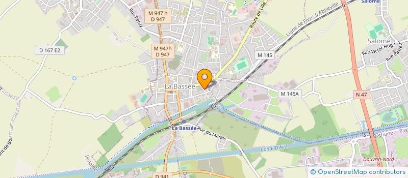 localisation de l'entreprise MONSIEUR CHRISTOPHE BAILLEUL  LA BASSEE