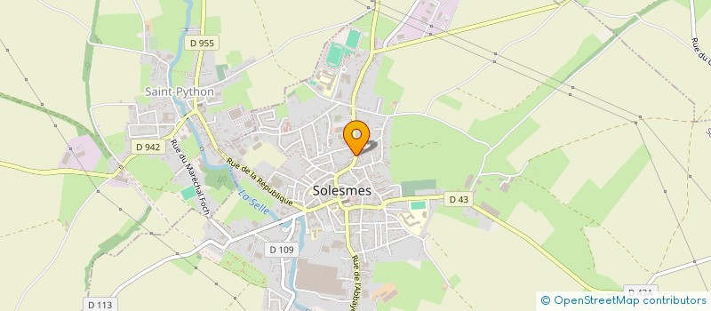 localisation de l'entreprise MONSIEUR CHRISTOPHE BAILLY  SOLESMES