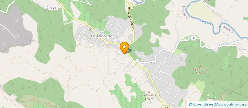 localisation de l'entreprise MONSIEUR CHRISTOPHE BAISSAC  LE THORONET