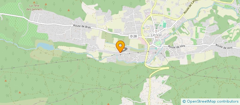 localisation de l'entreprise MONSIEUR CHRISTOPHE BALAROTTO  LE VAL