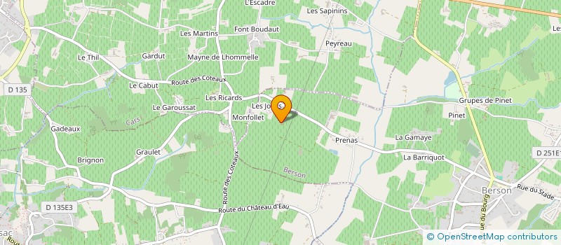 localisation de l'entreprise MONSIEUR CHRISTOPHE BALETOU-LARQUIER-CASTAING  BERSON