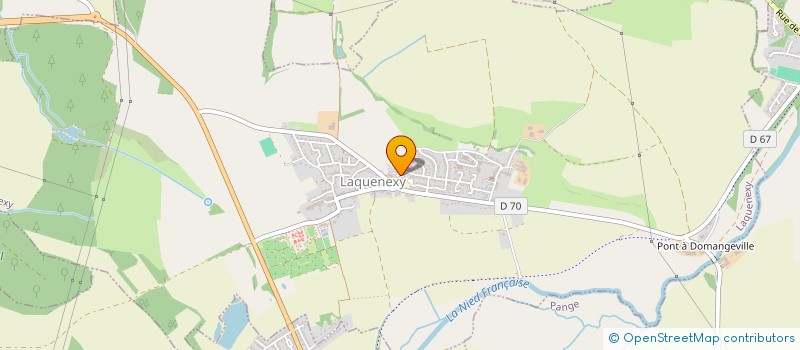 localisation de l'entreprise MONSIEUR CHRISTOPHE BAR  LAQUENEXY