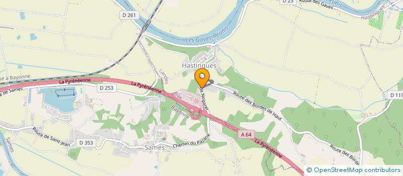 localisation de l'entreprise MONSIEUR CHRISTOPHE BARADELLO  HASTINGUES