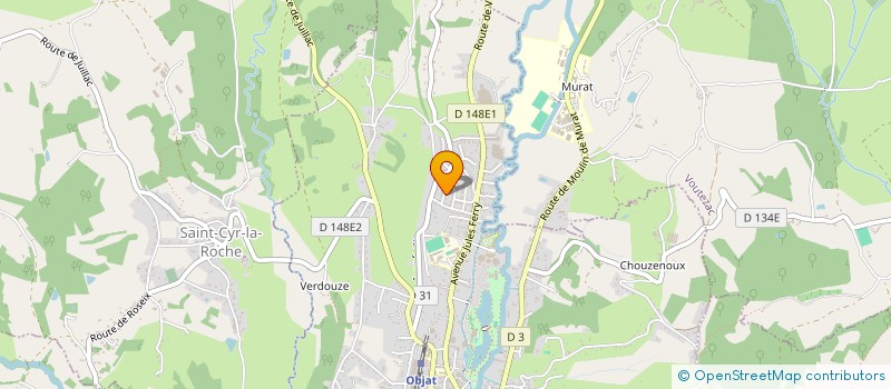 localisation de l'entreprise MONSIEUR CHRISTOPHE BARBANCE  OBJAT