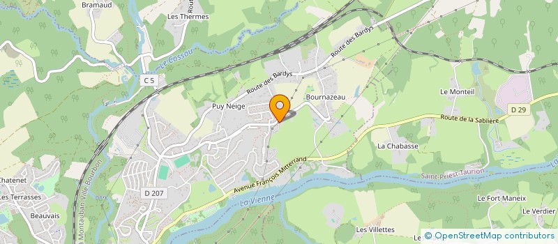 localisation de l'entreprise MONSIEUR CHRISTOPHE BARBE  LE PALAIS SUR VIENNE