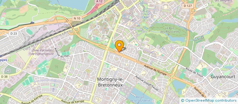 localisation de l'entreprise MONSIEUR CHRISTOPHE BARBIER  MONTIGNY-LE-BRETONNEUX