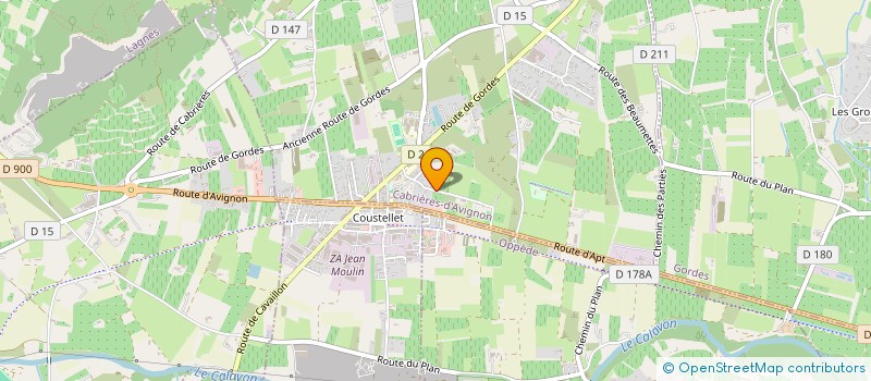 localisation de l'entreprise MONSIEUR CHRISTOPHE BARJON  CABRIERES-D'AVIGNON