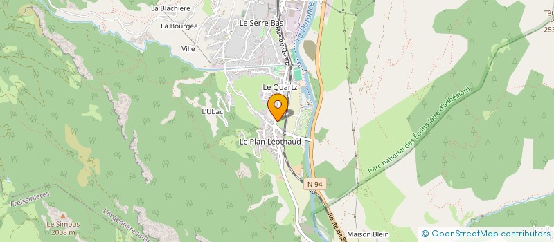 localisation de l'entreprise MONSIEUR CHRISTOPHE BARNEOUD  L'ARGENTIERE-LA-BESSEE