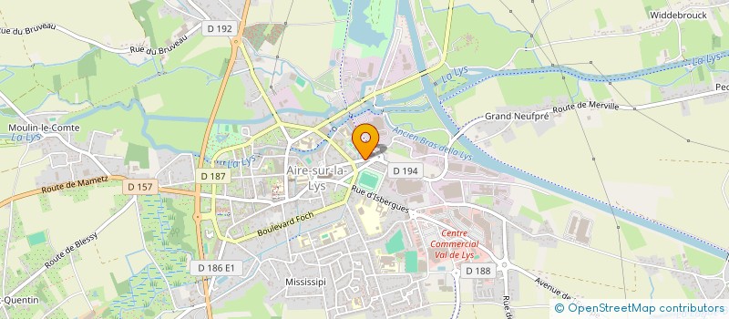 localisation de l'entreprise MONSIEUR CHRISTOPHE BAROIS  AIRE-SUR-LA-LYS