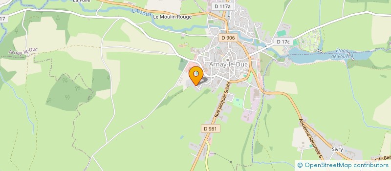 localisation de l'entreprise MONSIEUR CHRISTOPHE BAROT  ARNAY-LE-DUC