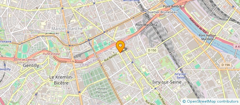 localisation de l'entreprise MONSIEUR CHRISTOPHE BARQUISSAU  IVRY-SUR-SEINE