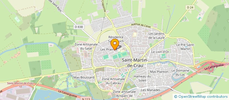 localisation de l'entreprise MONSIEUR CHRISTOPHE BARRA à SAINT-MARTIN-DE-CRAU