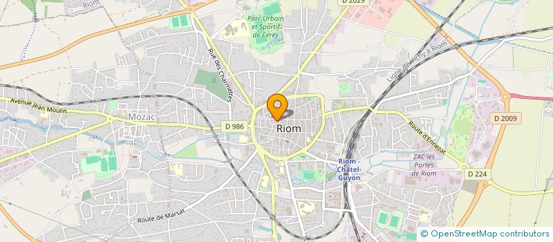 localisation de l'entreprise MONSIEUR CHRISTOPHE BARRAT  RIOM