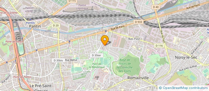 localisation de l'entreprise MONSIEUR CHRISTOPHE BARRAUD  PANTIN