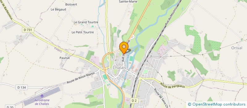 localisation de l'entreprise MONSIEUR CHRISTOPHE BARRONIE à CHALAIS