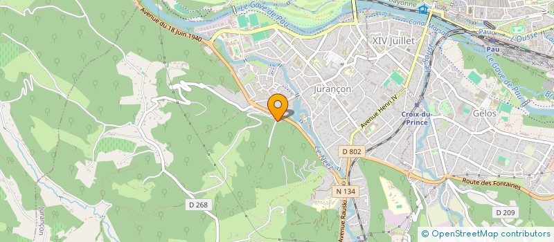 localisation de l'entreprise MONSIEUR CHRISTOPHE BARRUE  JURANCON